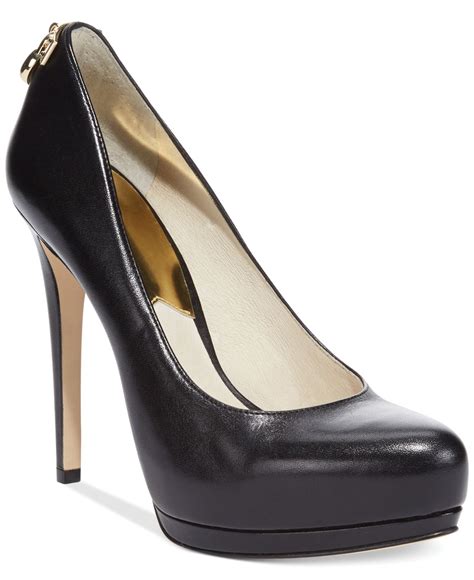 michael kors black stilettos|michael kors black platform heels.